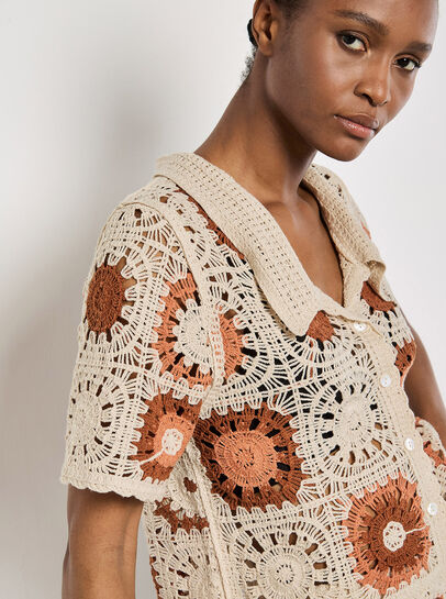 Crochet Squares Cardigan