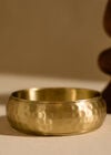 Brass Bangle, Gold, large