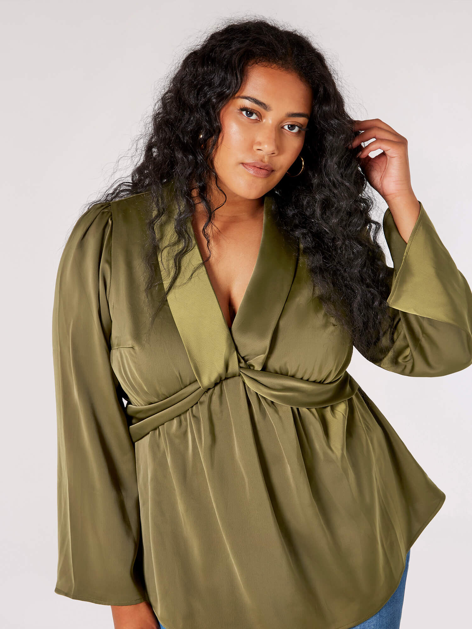 Satin knot top new arrivals