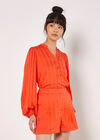 Self Stripe Shorts, Orange, large