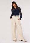 Lace Shirt, Navy, large