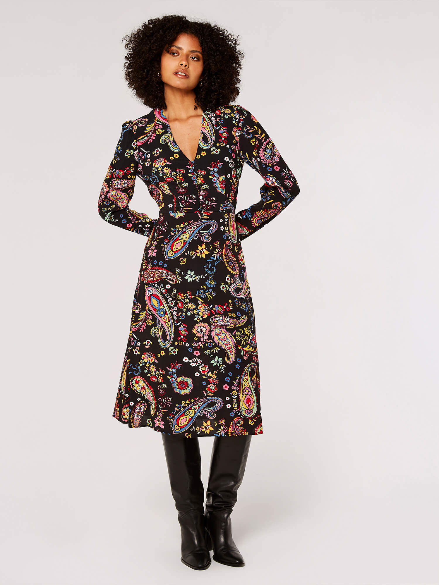 Colourful on sale midi dress