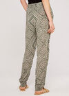 Aztec Print Belted Jogger, Khaki, large