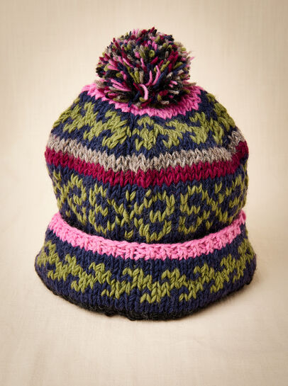 Hand Knitted Wool Beanie Hat