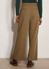 Pleat Detail Tailored Trousers, Stone, large