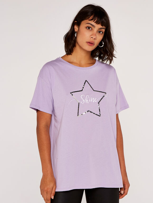 Shine T-Shirt, Lilac, large
