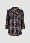 Classic Check Shirt, Navy, large