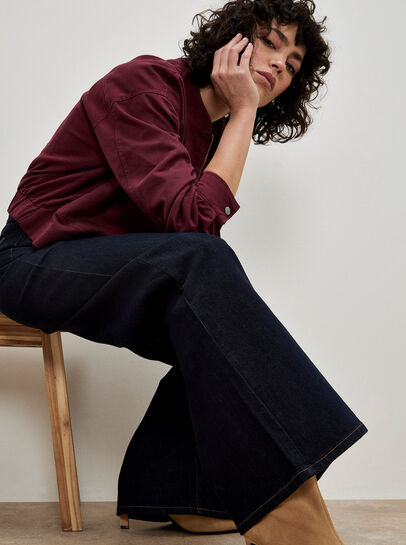 Isla Wide Leg Dark Wash Jeans