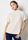 Batwick High Neck T-Shirt, Stone, large