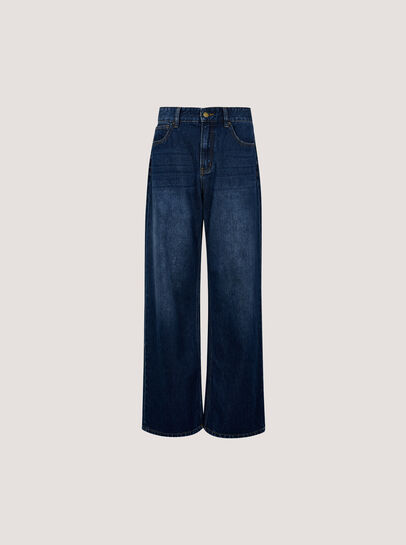 Maca Wide-Leg Cotton Jeans