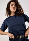 Modal Jersey Basic T-Shirt, Navy, large