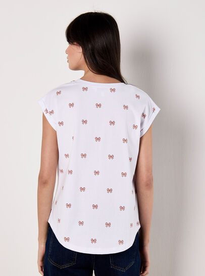 Bow Print T-Shirt