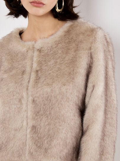 Luxe Faux Fur Cropped Jacket