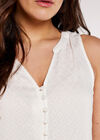 Diamond Jacquard Top, White, large