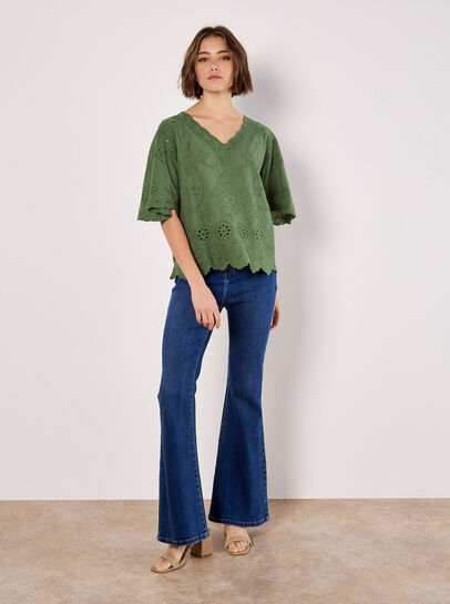 Embroidered Cotton Top