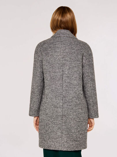 Double-Breasted Boucle Coat