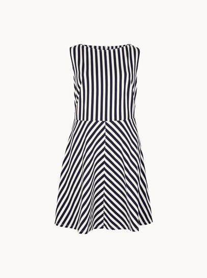Stripe Jersey Knit Mini Dress