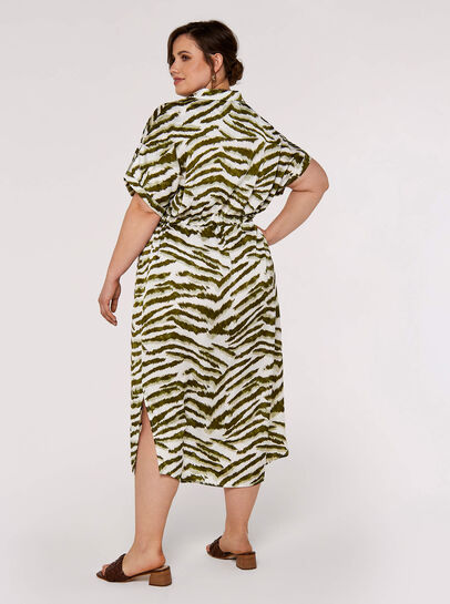Curve Tiger Midi Dress