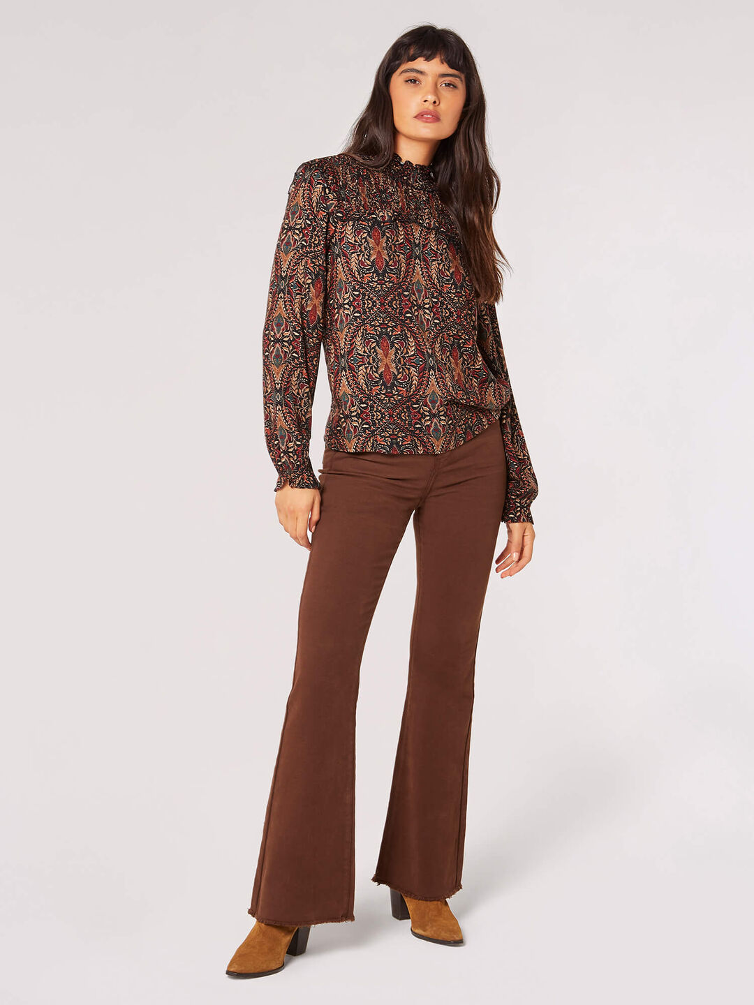 Paisley Ruffle Top