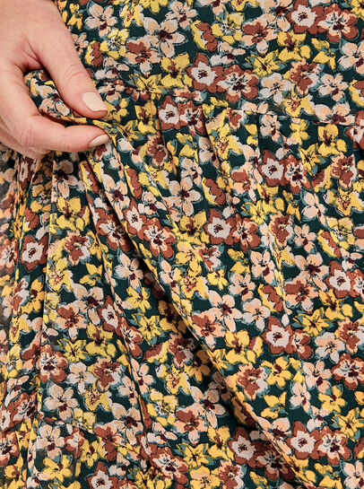 Pansy Ditsy Tiered Skirt
