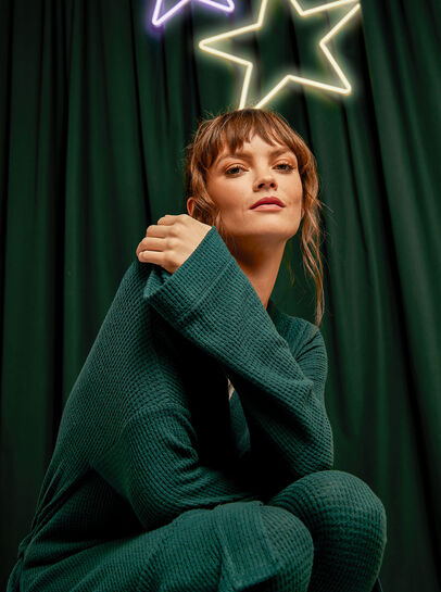 Waffle Knit Pyjama Robe