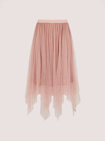 Tulle Hanky Midi Skirt
