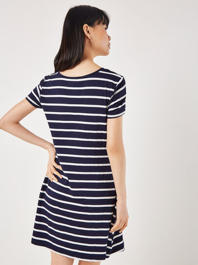 Stripe Jersey Mini Dress