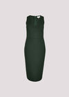 Bodycon Bandage Midi Dress, Green, large