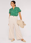  Pebble V Neck Top, Green, large