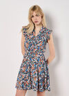 Ditsy Floral Ruffle Mini Dress, , large
