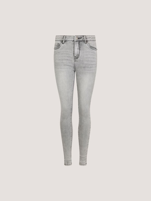 Sienna Skinny Fit Light Wash Jeans, Grey, large