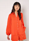 Self Stripe Shirt, Orange, large