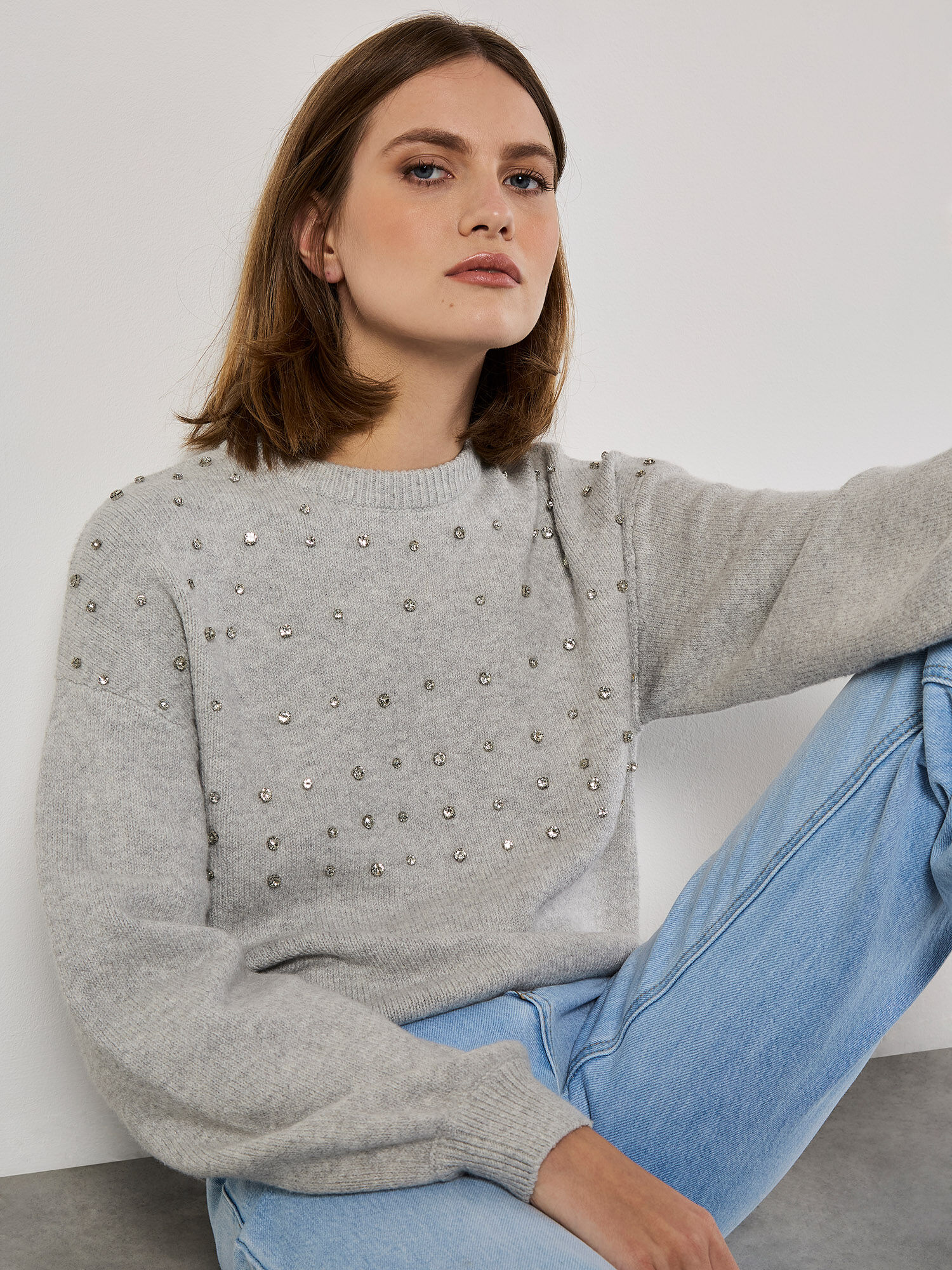 [NF]24FW★QUILTING REVERSIBLE EMBO JUMPER QUILTING REVERSIBLE EMBO JUMPER (IVORY)_F24ZA956 - FANCY