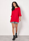Soft Touch Batwing Top, Red, large