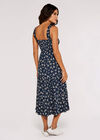 Orchid Smock Midi Dress, Navy, large