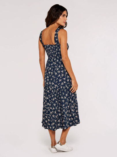 Orchid Smock Midi Dress