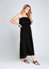 Lace Tier Maxi Dress, Black, large
