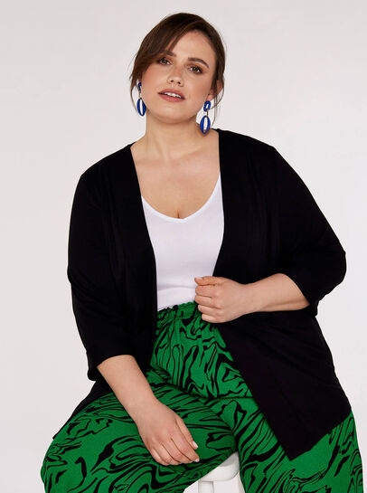 Curve Jersey Tuxedo Blazer