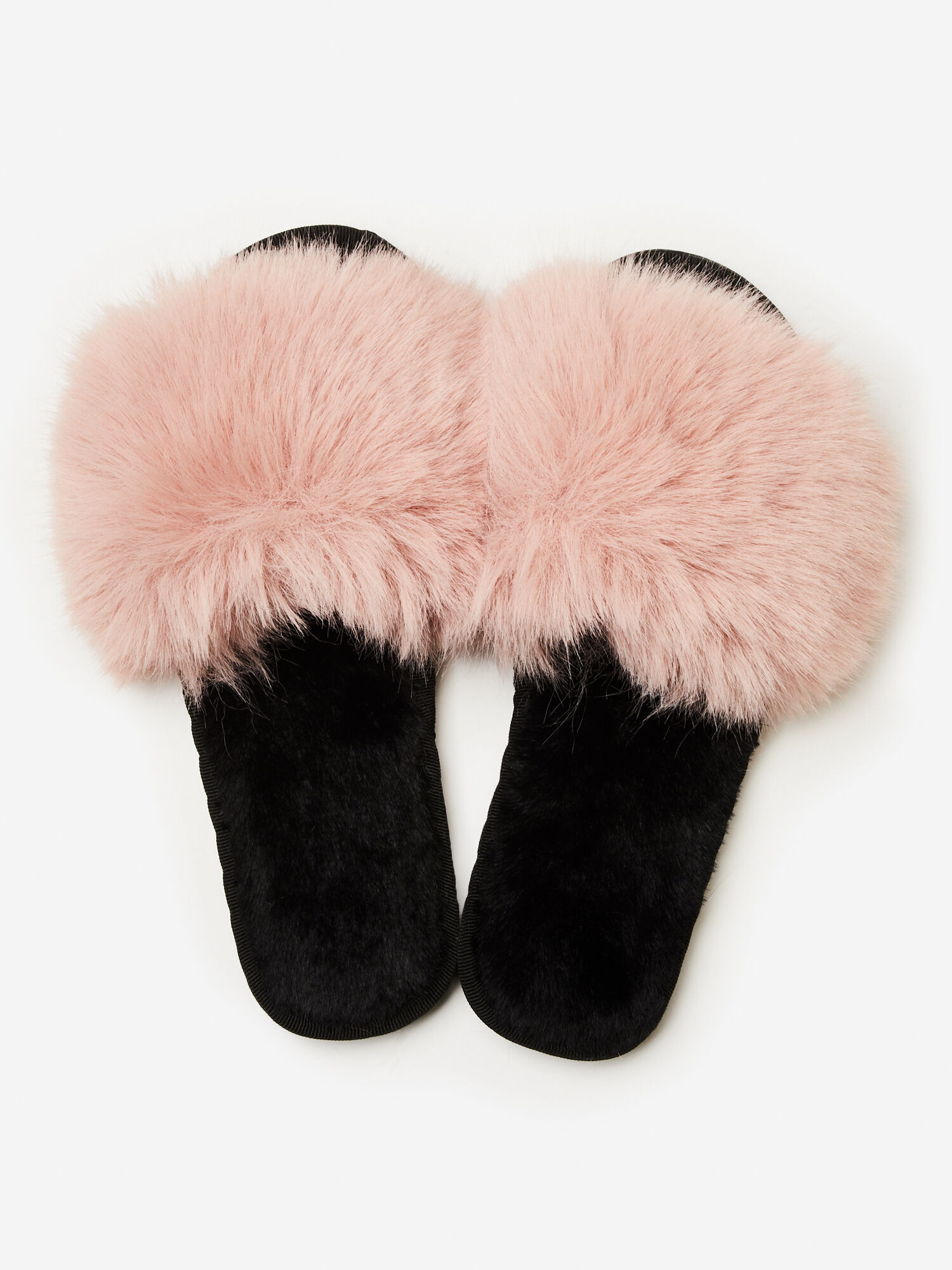 Luxe faux fur slippers Clearance