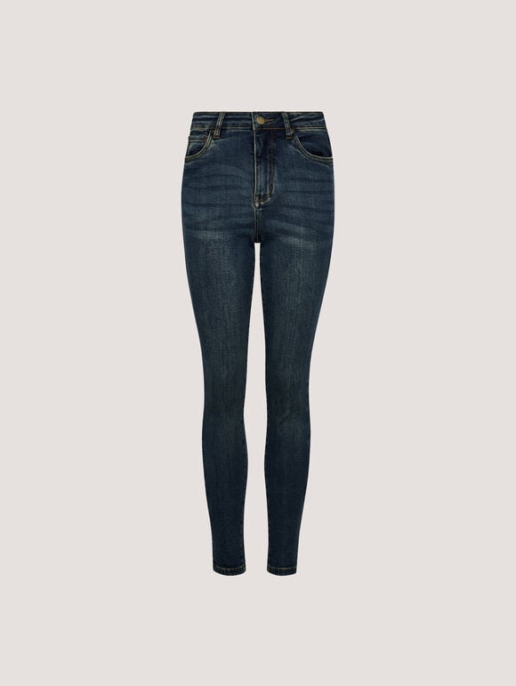 Sadie Green Wash Skinny-Fit Jeans, Green, large