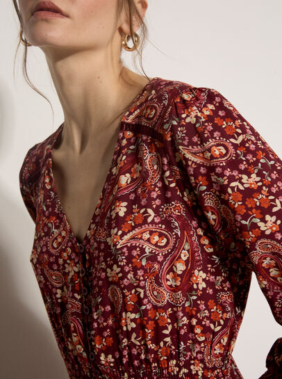 Paisley Floral Maxi Dress