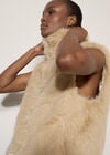Faux Fur Gilet, Stone, large