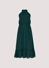 Star Jacquard Midi Dress, Green, large