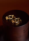 Gold Tone Oval Hoop Earrings, Gold, large