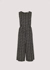 Batik Chevron Jumpsuit, Black, large