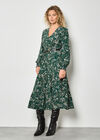 Eucalyptus Print Tiered Maxi Dress, Green, large