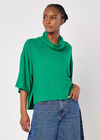 Soft Touch Cowl Neck Top, Green, large