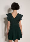 Jersey Crepe Mini Dress, Green, large