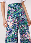 Palm Print Wrap Trousers, Pink, large