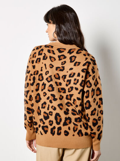 Leopard Print Soft Knit Jumper